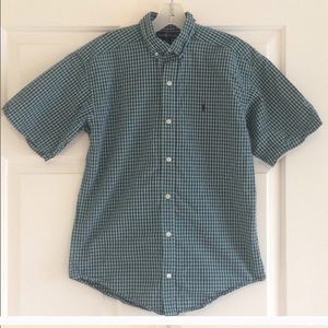 🇺🇸Boys RALPH LAUREN Short Sleeve Button Shirt L